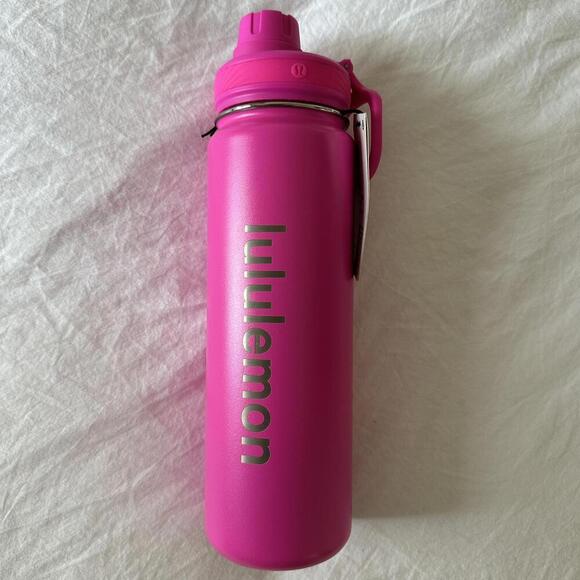Lululemon Back to Life Sport Bottle 24oz *Logo, Sonic Pink - Picture 2 of 5